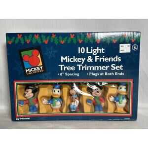 Vintage Mickey Unlimited 10 light Mickey an Friends Tree Lights